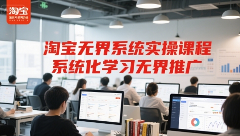 淘宝无界系统实操课程，系统化学习无界推广小白网创_互联网创业项目_网络创业小白网创