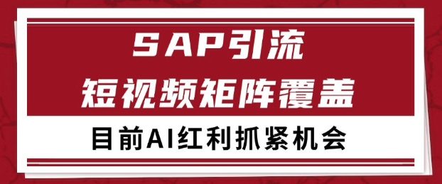 小红书某音sap赛道引流获客 自热矩阵日引200+【揭秘】小白网创_互联网创业项目_网络创业小白网创