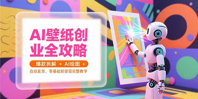 （15312期）AI壁纸创业全攻略，爆款拆解+AI绘图+自动发货，零基础到变现完整教学小白网创_互联网创业项目_网络创业小白网创