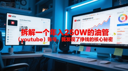 付费文章：拆解一个年入250W的油管（youtube）账号，我发现了挣钱的核心秘密小白网创_互联网创业项目_网络创业小白网创