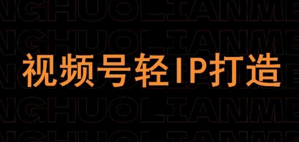 视频号线上课程，视频号轻IP打造小白网创_互联网创业项目_网络创业小白网创
