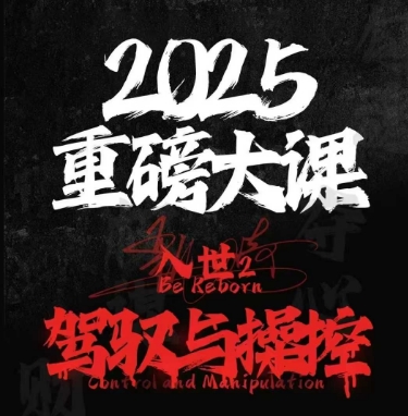 2025重磅大课，入世2，驾驭与控制小白网创_互联网创业项目_网络创业小白网创