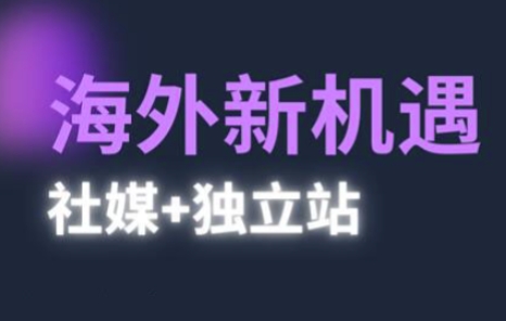 2025出海新机遇(社媒+独立站)，海外新机遇，实现独立站的高效运营与出海小白网创_互联网创业项目_网络创业小白网创
