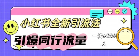 小红书群聊引流：同行流量引爆计划小白网创_互联网创业项目_网络创业小白网创