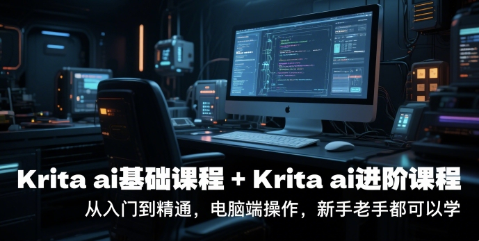 krita ai基础课程+Krita ai进阶课程，从入门到精通，电脑端操作，新手老手都可以学小白网创_互联网创业项目_网络创业小白网创