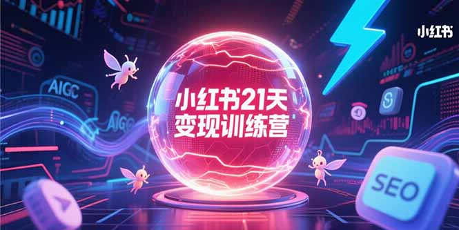 （15328期）小红书21天变现训练营，AIGC工具高效应用，SEO优化核心技巧小白网创_互联网创业项目_网络创业小白网创