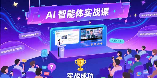 （15397期）AI智能体实战-7月新课，提示词工程基础，Coze平台搭建，短视频自动化生产小白网创_互联网创业项目_网络创业小白网创