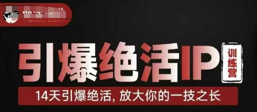 引爆绝活IP训练营，14天引爆绝活，放大你的一技之长小白网创_互联网创业项目_网络创业小白网创