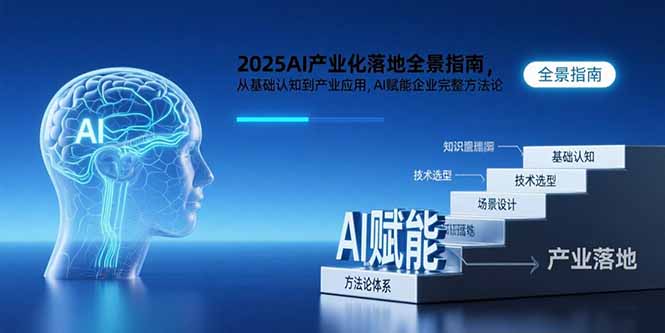 （15609期）2025AI产业化落地全景指南，从基础认知到产业应用，AI赋能企业完整方法论小白网创_互联网创业项目_网络创业小白网创