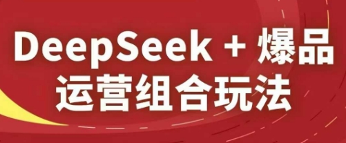 DeepSeek+爆品运营组合玩法，2025淘系精品课小白网创_互联网创业项目_网络创业小白网创