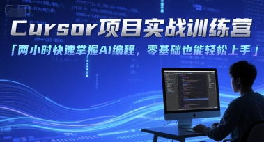 Cursor项目实战训练营，两小时快速掌握AI编程，零基础也能轻松上手小白网创_互联网创业项目_网络创业小白网创