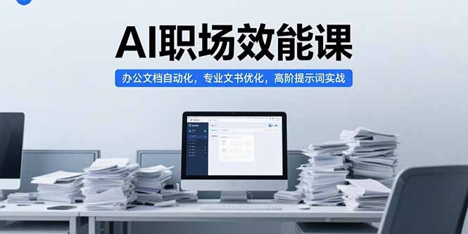 （15371期）AI职场效能课，办公文档自动化，专业文书优化，高阶提示词实战小白网创_互联网创业项目_网络创业小白网创