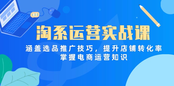 （14427期）淘系运营实战课，涵盖选品推广技巧，提升店铺转化率，掌握电商运营知识小白网创_互联网创业项目_网络创业小白网创