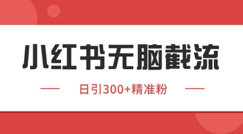 小红书截流同行客源，独家野路子获客玩法 日引200+暴力获客【揭秘】小白网创_互联网创业项目_网络创业小白网创