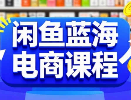 闲鱼蓝海电商课程，手把手助你快速上手，轻松实现闲鱼稳定盈利小白网创_互联网创业项目_网络创业小白网创