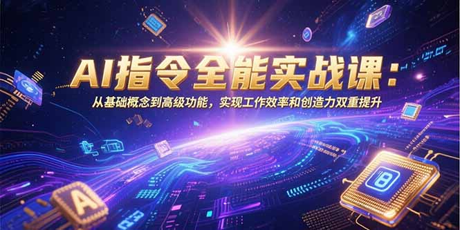 （15455期）AI指令全能实战课：从基础概念到高级功能，实现工作效率和创造力双重提升小白网创_互联网创业项目_网络创业小白网创