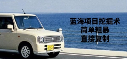 蓝海项目挖掘术，简单粗暴，直接复制小白网创_互联网创业项目_网络创业小白网创