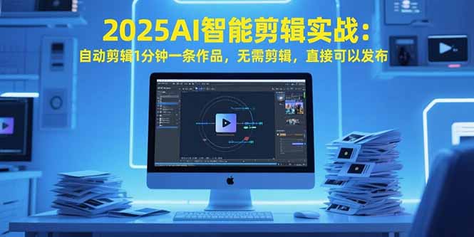 （15504期）2025AI智能剪辑实战：自动剪辑1分钟一条作品，无需剪辑，直接可以发布小白网创_互联网创业项目_网络创业小白网创
