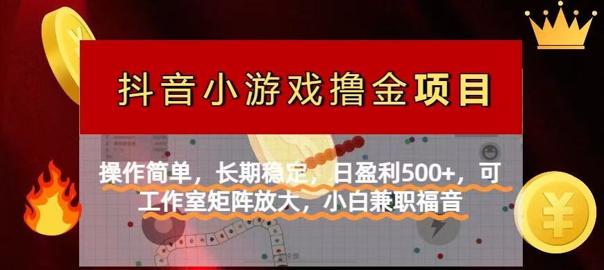 （14290期）【抖音小游戏发行人计划项目】操作简单，长期稳定，日盈利500+，可工作…小白网创_互联网创业项目_网络创业小白网创