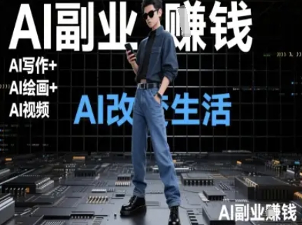 AI改变生活（Ai写作+AI绘画+Ai视频），AI副业挣钱小白网创_互联网创业项目_网络创业小白网创