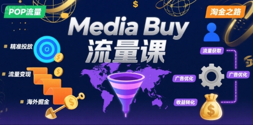 Media Buy之POP流量课，带你开启海外Media Buy淘金之路小白网创_互联网创业项目_网络创业小白网创