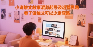 小说推文故事混剪起号及运营思路，看了做推文可以少走弯路小白网创_互联网创业项目_网络创业小白网创