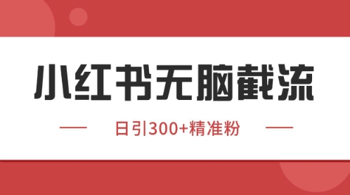 小红书只要你有同行就能获客，独家野路子获客玩法，暴力截流【揭秘】小白网创_互联网创业项目_网络创业小白网创