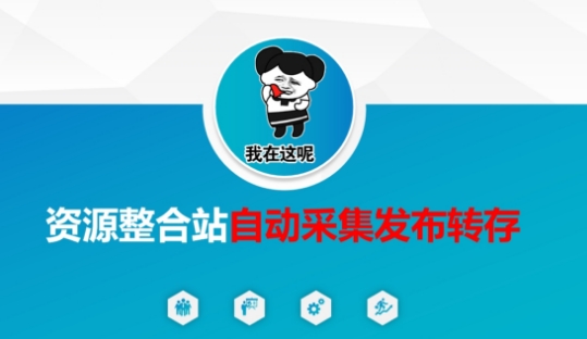 资源整合站自动采集发布转存，解放双手小白网创_互联网创业项目_网络创业小白网创