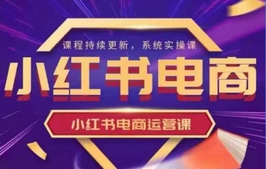 小红书电商运营实操课，​新手从0~1落地实操小白网创_互联网创业项目_网络创业小白网创