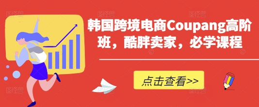 韩国跨境电商Coupang高阶班，酷胖卖家，必学课程小白网创_互联网创业项目_网络创业小白网创