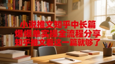小说推文知乎中长篇爆单实操全流程分享，知乎推文看这一篇就够了小白网创_互联网创业项目_网络创业小白网创