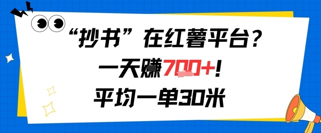抄书在红薯平台？一天挣几张，平均一单30米，有手就行，新手小白不二之选！小白网创_互联网创业项目_网络创业小白网创