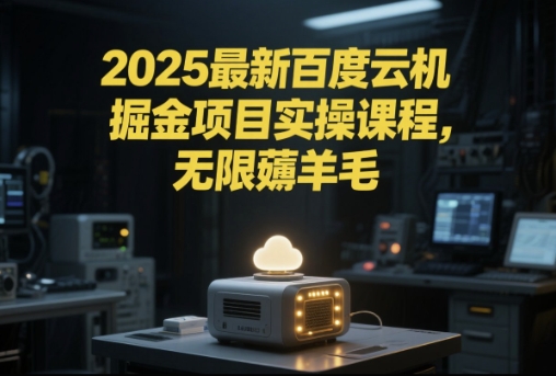 2025最新百度云机掘金项目实操课程单窗口保底5-10元月收益单窗口150+【揭秘】小白网创_互联网创业项目_网络创业小白网创