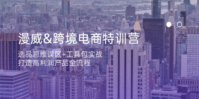（14295期）漫威 跨境电商特训营：选品思维误区+工具包实战，打造高利润产品全流程小白网创_互联网创业项目_网络创业小白网创