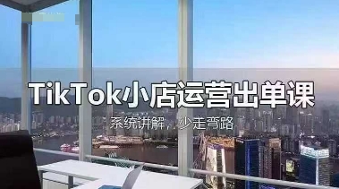 TikTok小店运营出单课，从开店选品、运营出单、发货回款，进行全流程讲解小白网创_互联网创业项目_网络创业小白网创