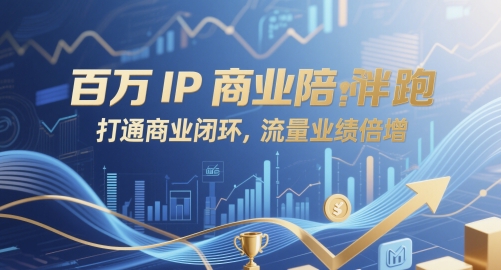 百万IP商业陪跑，打通商业闭环，流量业绩倍增小白网创_互联网创业项目_网络创业小白网创