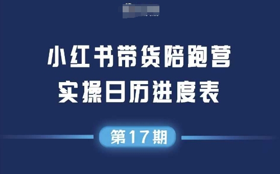 小红书第17期带货陪跑营，不囤货，无不直播，无不投流，通过选品+笔记内容+测品+笔记铺量+矩阵运营打爆款小白网创_互联网创业项目_网络创业小白网创