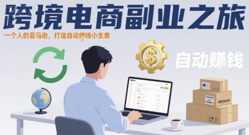 跨境电商副业之旅，一个人的亚马逊，打造自动賺钱小生意小白网创_互联网创业项目_网络创业小白网创