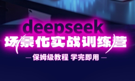 DeepSeek场景化实战训练营，保姆级教程，学完即用，手把手教你用DeepSeek提升效率小白网创_互联网创业项目_网络创业小白网创